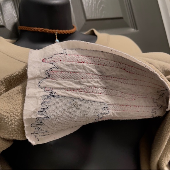 Women’s Heart Of America Flag Style Sweatshirt light sage color size 3X - Picture 7 of 13